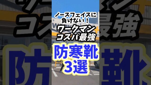 【ワークマン】冬靴3選