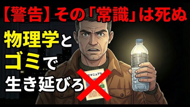 その「防災常識」は死への片道切符だ。ブラックアウトした日本で、物理学とゴミだけが命を繋ぐ