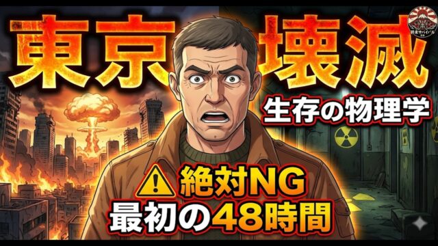 【核サバイバル】東京壊滅で生き残れ！最初の48時間に絶対やってはいけない生存の物理学