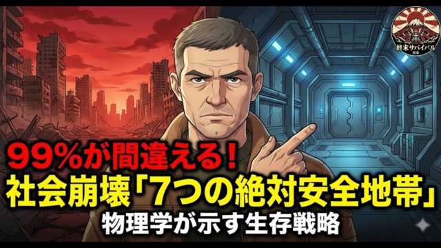 99％の人が間違える選択。社会崩壊で生き延びる「7つの絶対安全地帯」と物理学